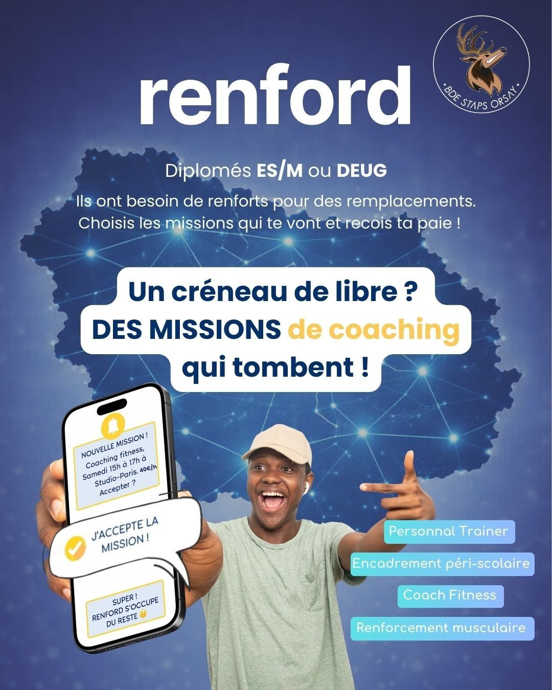 Tes missions dans le sport